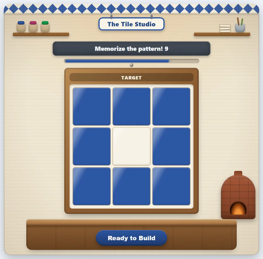 Tile Studio — spatial memory game